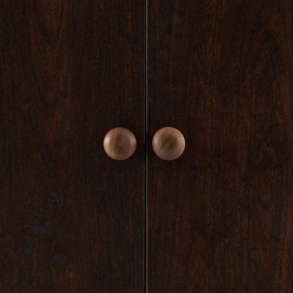 Dark Walnut 3 Door Wardrobe | Furnitell furnitell