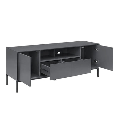 FURNITELL 140cm TV Unit - Charcoal Furnitell