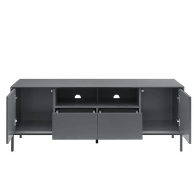 FURNITELL 140cm TV Unit - Charcoal Furnitell