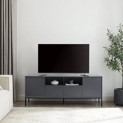 FURNITELL 140cm TV Unit - Charcoal Furnitell