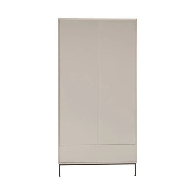 FURNITELL 2 Door Wardrobe - Taupe Furnitell