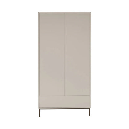 FURNITELL 2 Door Wardrobe - Taupe Furnitell