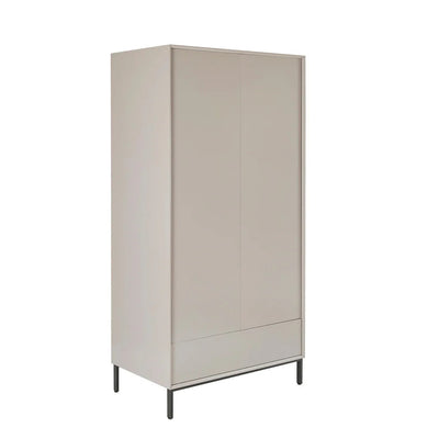 FURNITELL 2 Door Wardrobe - Taupe Furnitell