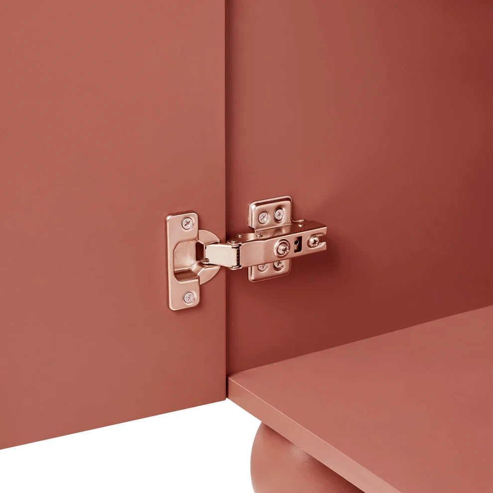 Terracotta 2 Door Wardrobe with Drawer | Furnitell furnitell