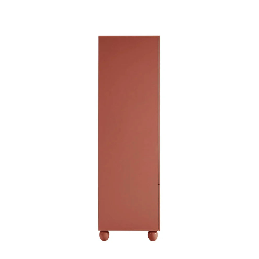 Terracotta 2 Door Wardrobe with Drawer | Furnitell furnitell
