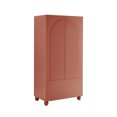 Terracotta 2 Door Wardrobe with Drawer | Furnitell furnitell