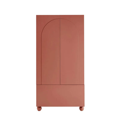 Terracotta 2 Door Wardrobe with Drawer | Furnitell furnitell