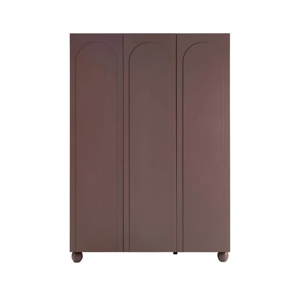 Mocha 3 Door Arch Wardrobe | Furnitell furnitell