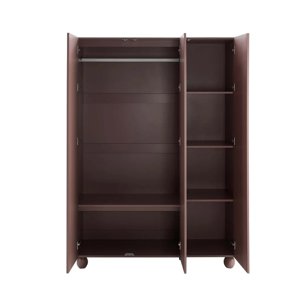 Mocha 3 Door Arch Wardrobe | Furnitell furnitell