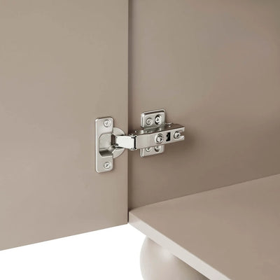 Taupe 3 Door Arch Wardrobe | Furnitell furnitell