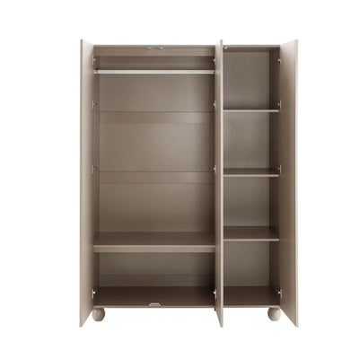 Taupe 3 Door Arch Wardrobe | Furnitell furnitell