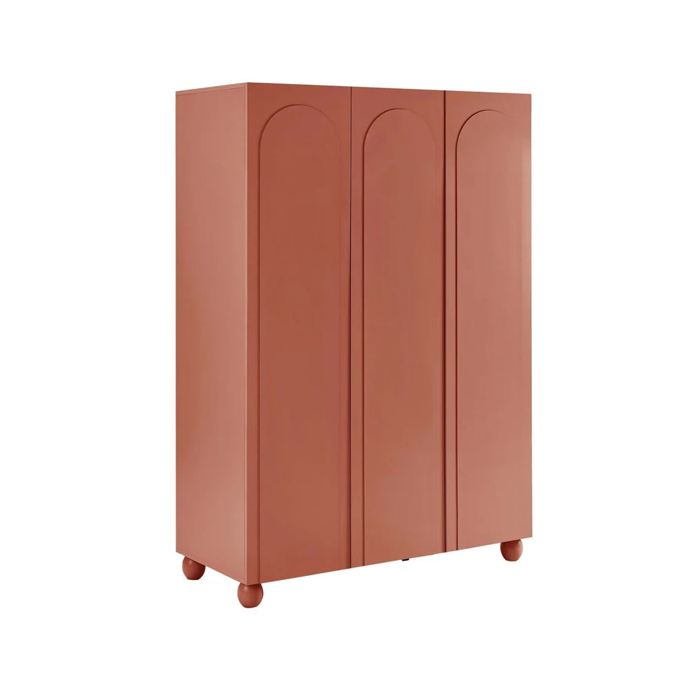 Terracotta 3 Door Wardrobe | Furnitell Furnitell