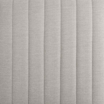 Stone Grey Upholstered Panelled Bench furnitell