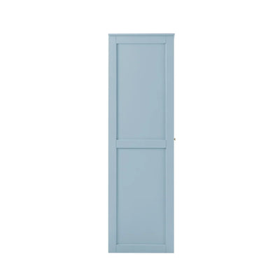 Sky Blue 3 Door Wardrobe with Drawers | Furnitell furnitell