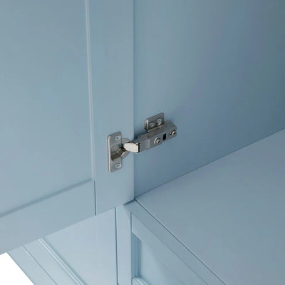 Sky Blue 3 Door Wardrobe with Drawers | Furnitell furnitell