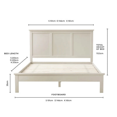 Stone Wooden Bed Frame | Furnitell Furnitell