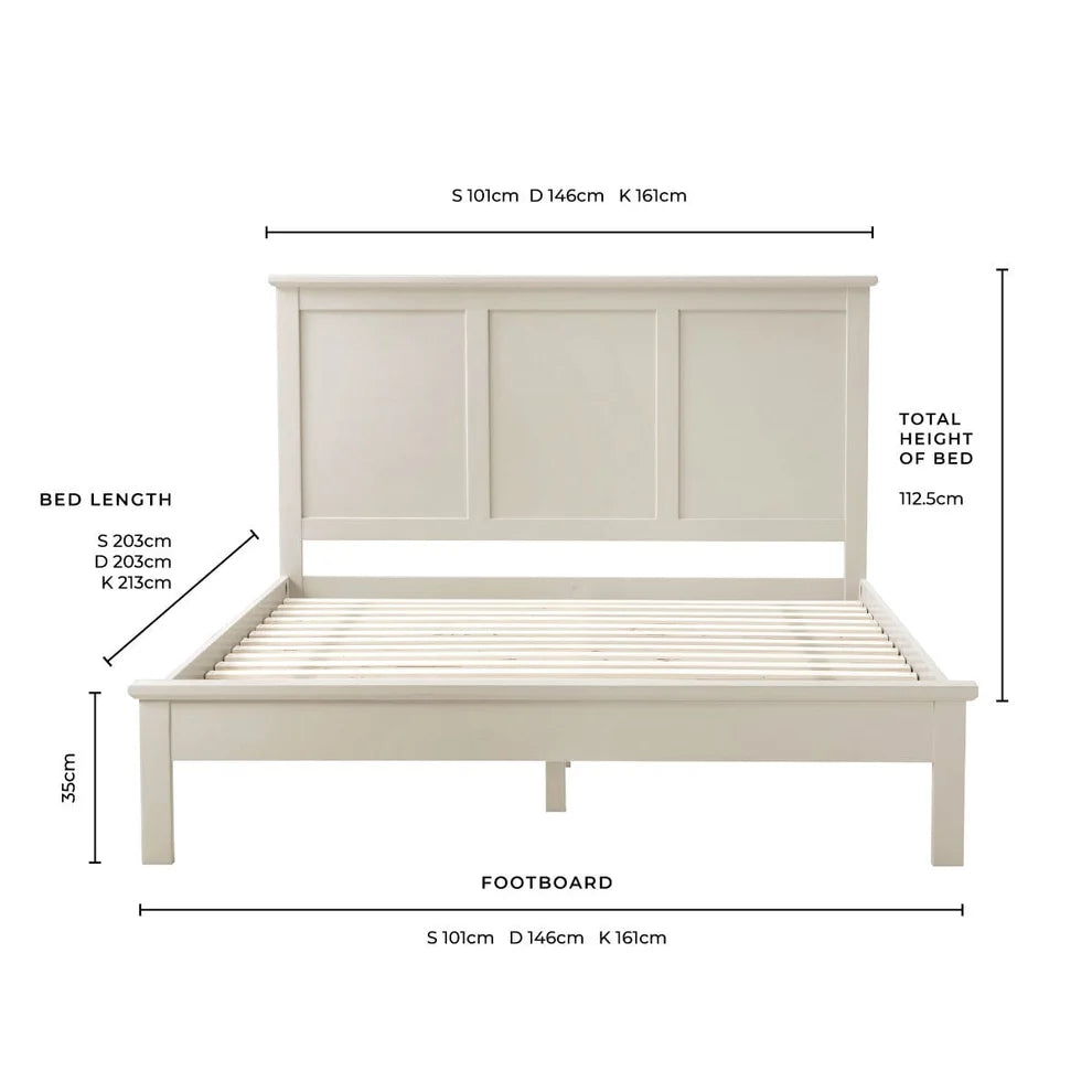 Stone Wooden Bed Frame | Furnitell Furnitell