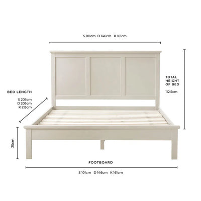 FURNITELL Bed Frame - Stone Furnitell