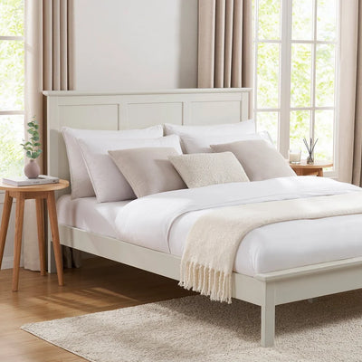 Stone Wooden Bed Frame | Furnitell Furnitell