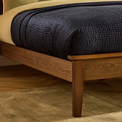 Walnut Wooden Bed Frame | Furnitell Furnitell