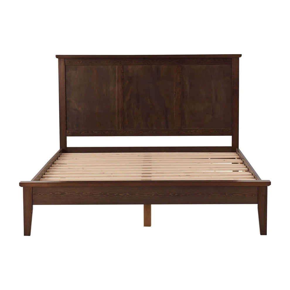 Walnut Wooden Bed Frame | Furnitell Furnitell