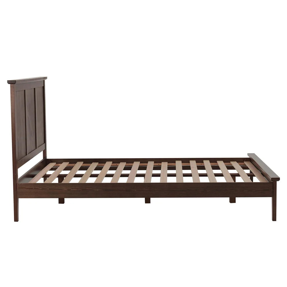 Walnut Wooden Bed Frame | Furnitell Furnitell