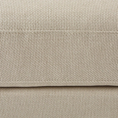 Beige Fabric Pouffe Ottoman | Furnitell Furnitell