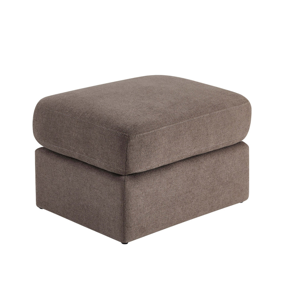 Mushroom Chenille Pouffe Ottoman | Furnitell furnitell