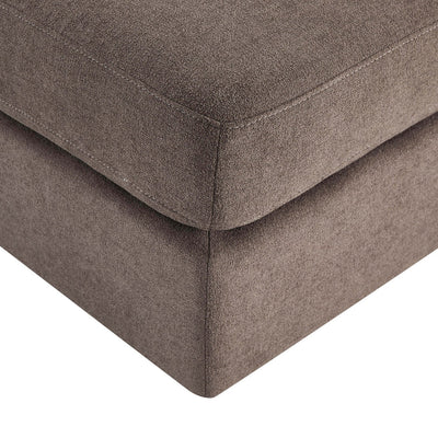 Mushroom Chenille Pouffe Ottoman | Furnitell furnitell
