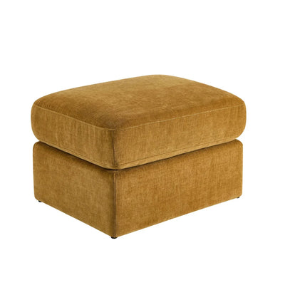 Golden Haze Chenille Pouffe Ottoman | Furnitell Furnitell