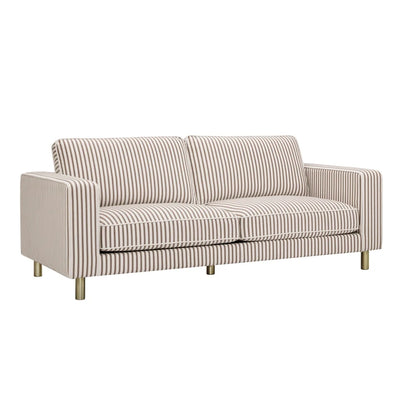 Chocolate Stripe 3 Seater Sofa | Onija furnitell
