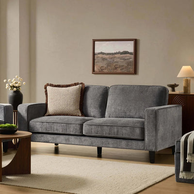 Grey Fabric 3 Seater Sofa | Onija furnitell